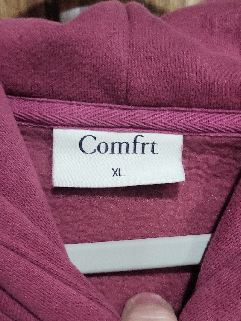 Comfrt Plush Unisex Size XL Oversized Hoodie in Mauve Pink - Picture 4 of 6